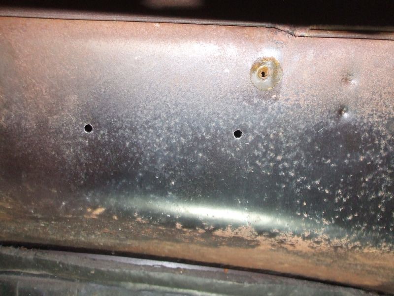 Drilled holes for evaporator bracket