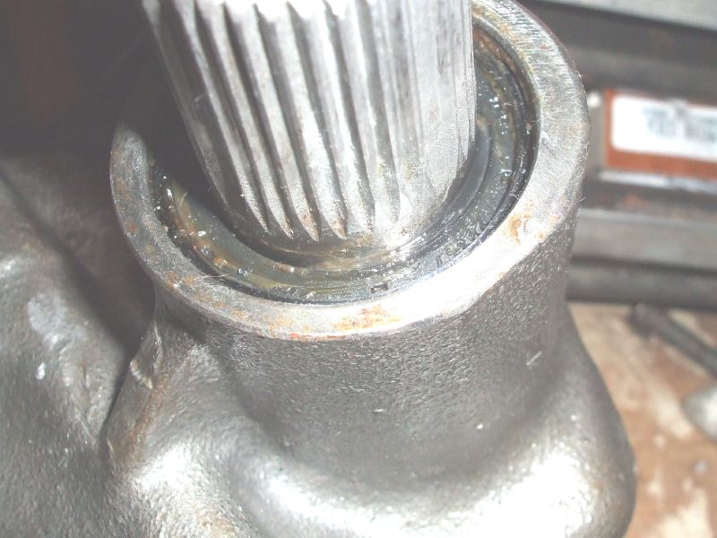 Blown steering box seal