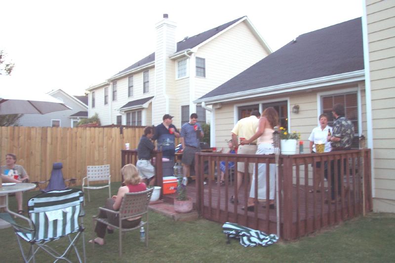 People on the deck