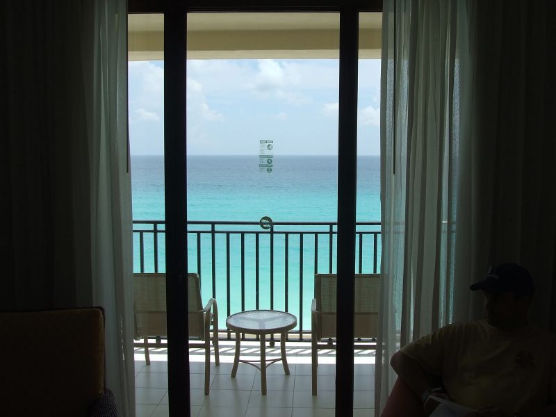 Balcony of the hotel room