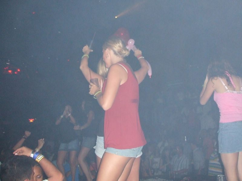 Girls dancing on the bar