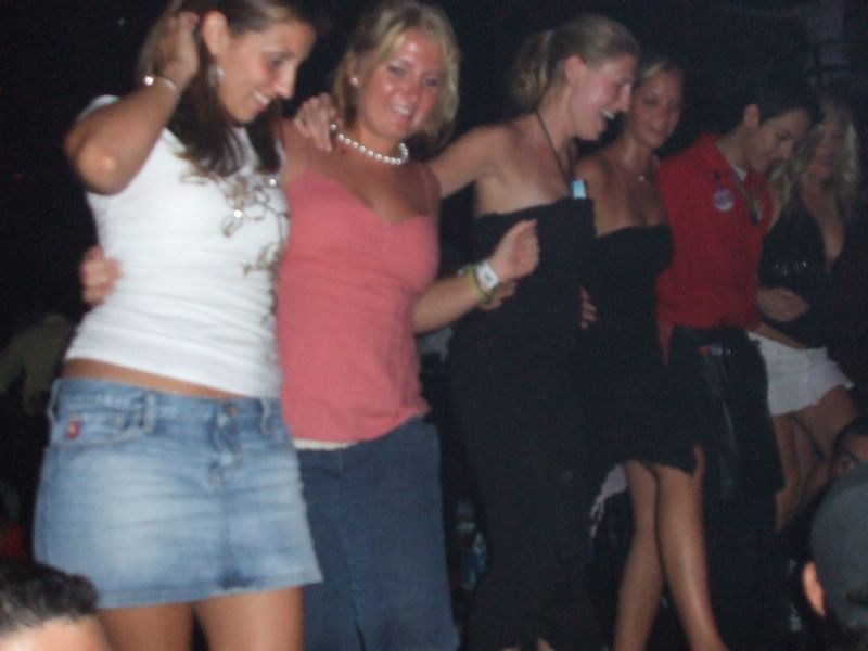 Girls dancing on the bar